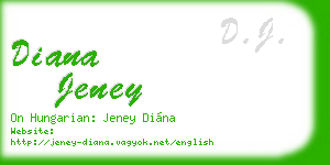 diana jeney business card